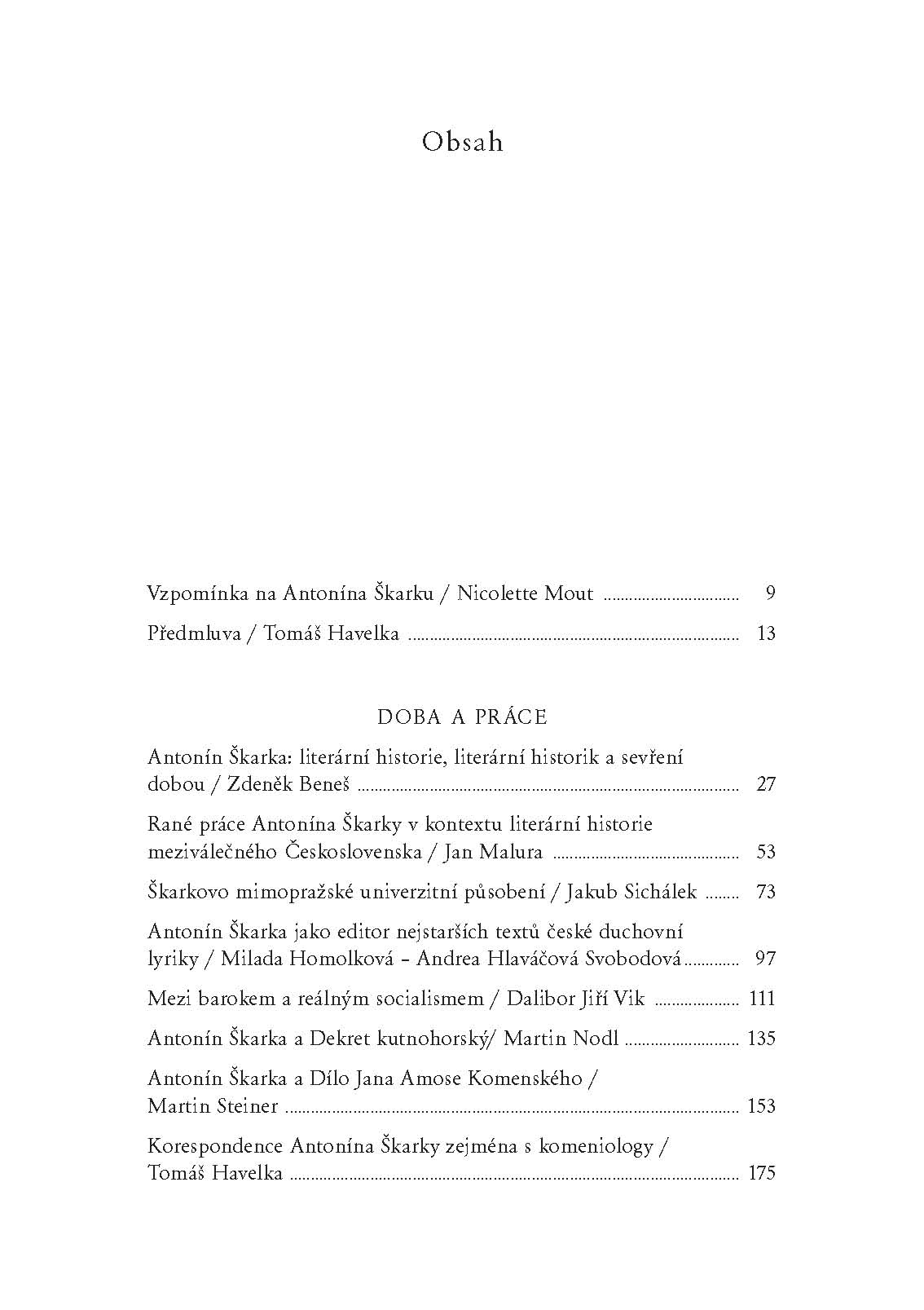 Skarka obsah Stránka 1